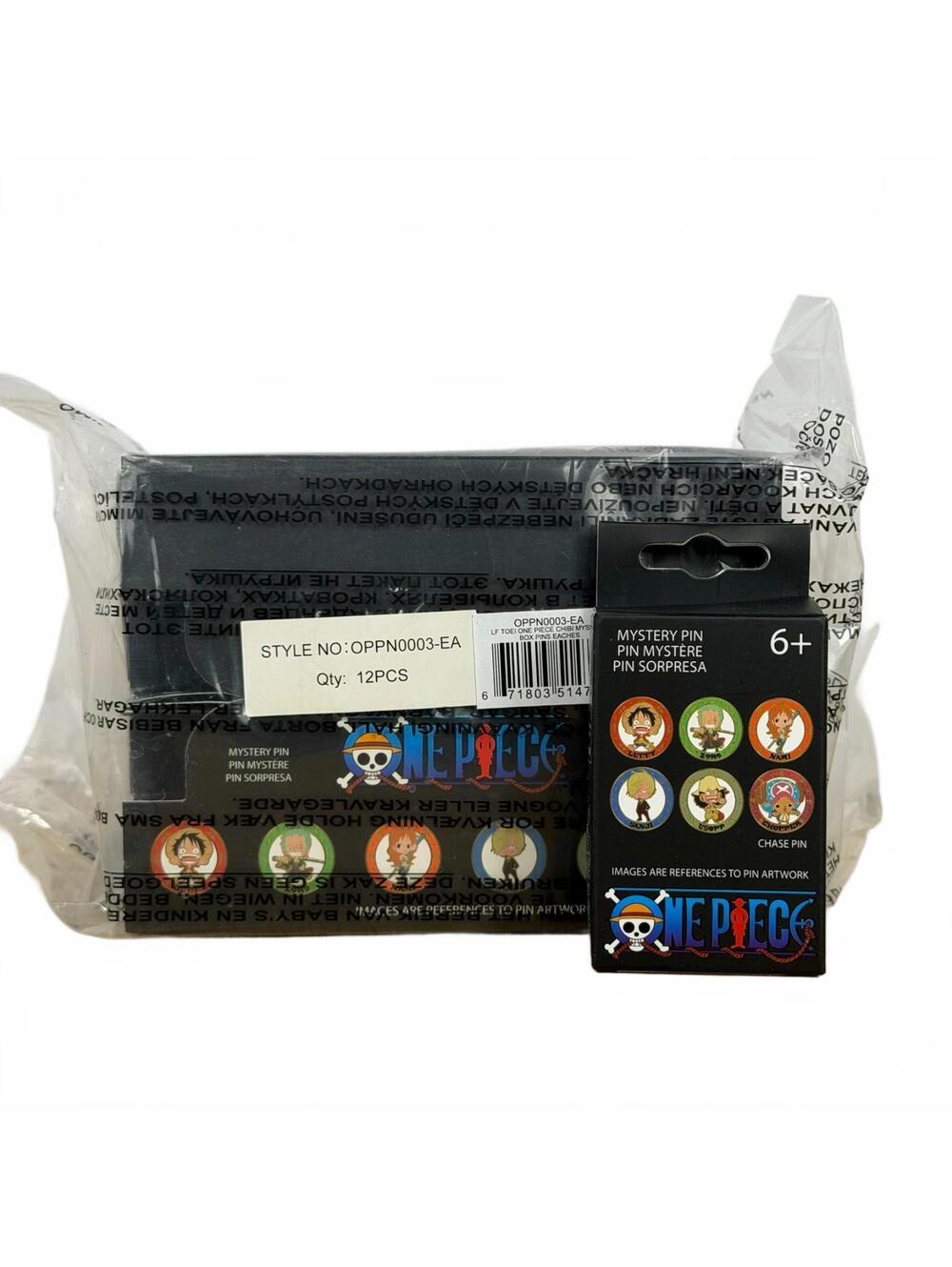 Loungefly One Piece Chibi Mystery Box Enamel Pin Case of 12 Sealed OPPN0003-EA